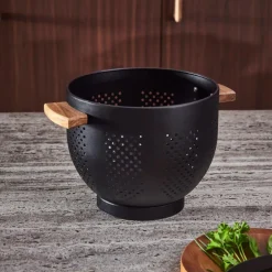 ACACIA LUX Escorredor Preto, Natural