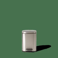 ADELE Balde De Lixo Com Pedal 5L Prateado