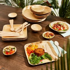 ARECA LEAF Pratos Conjunto De 6 Natural