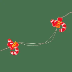 ARO Grinalda Iluminada Com 20 LEDs 2 Padrões Vermelho, Verde