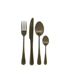 AXELLE Talheres 16 Peças Preto