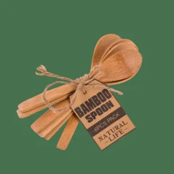 BAMBOO Colheres Conjunto De 6 Natural
