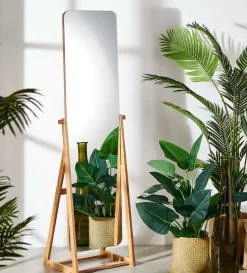 BAMBOO Espelho De Corpo Castanho