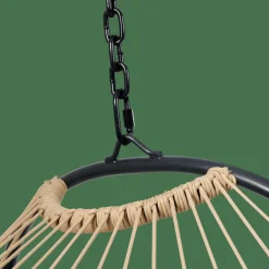 BAZAI Cadeira Pendente Com Suporte Preto