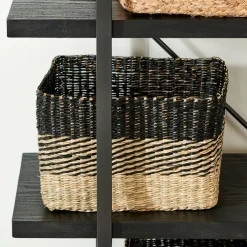 BOBO Cesto Gaveta Preto, Natural