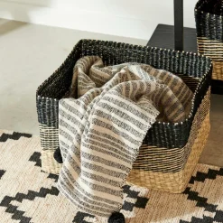 BOBO Cesto Gaveta Preto, Natural