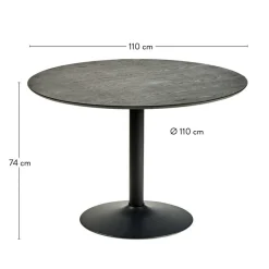 BOWIE Mesa De Jantar Preto