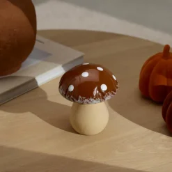 CERAMIC Cogumelo Castanho