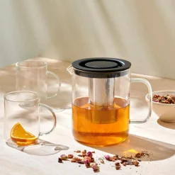 CHAI Bule 1,5 L Preto, Transparente