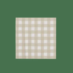 CHECK SAND Guardapos Conjunto De 20 Bege