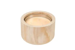 CITRONELLA WOOD Vela De Jardim Bege