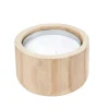CITRONELLA WOOD Vela De Jardim Branco
