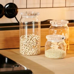 CRYSTAL Pote útil Com Tampa Transparente