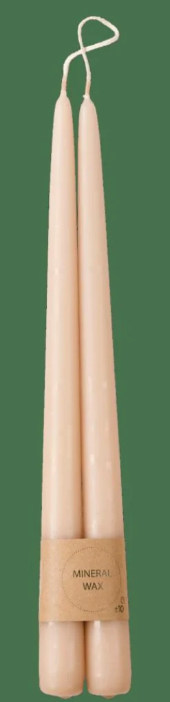 DUO Velas Conjunto De 2 Bege