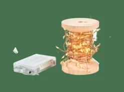 ELLI Grinalda Iluminada Com 100 LEDs Acobreado