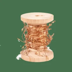 ELLI Grinalda Iluminada Com 100 LEDs Acobreado