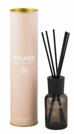 ESCAPE INDIAN INSPIRATION Vela Perfumada Em Copo Preto, Acobreado, Multicolor