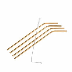 FANCY Palhas Com Escova Prateado