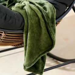 FLANELLA Manta Verde