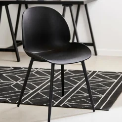 FREYA Cadeira De Sala De Jantar Preto