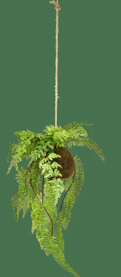 GREENERY Vaso Para Pendurar Com Samambaia Verde