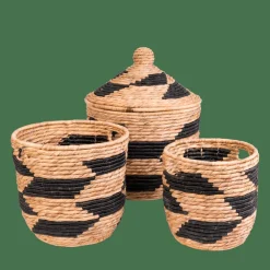 GUATEMALA Cesto Preto, Natural