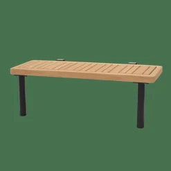 HANNA Mesa Auxiliar Lounge Teca Preto, Natural