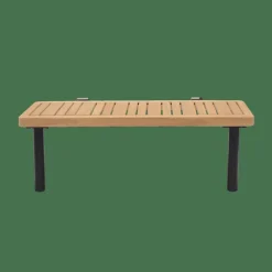 HANNA Mesa Auxiliar Lounge Teca Preto, Natural