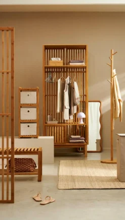 HELGE Estante Para Roupa Natural