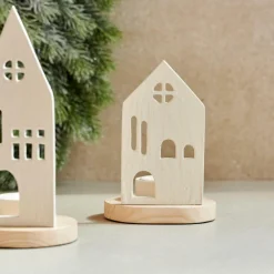 HOME Porta-vela Para Lamparina Branco, Natural