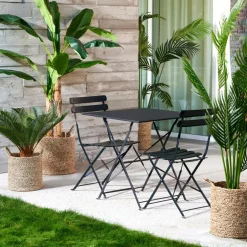 IMPERIAL Mesa Articulada Quadrado Preto