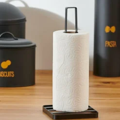 INDUSTRIA Porta-papel Cozinha Preto