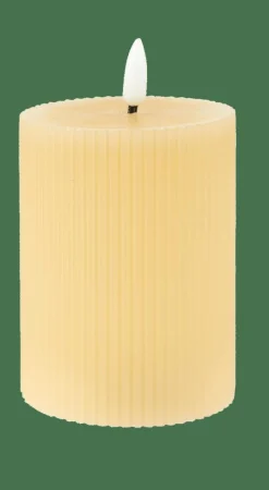 LED Vela Com LED Castanho