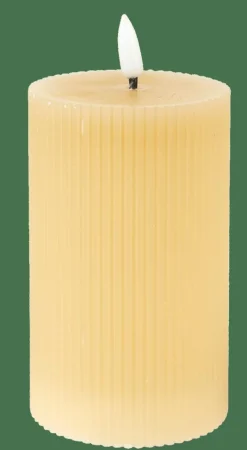 LED Vela Com LED Castanho