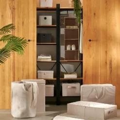 LINOLUX Cesto Para Roupa Suja Bege