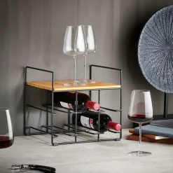 LIZE Estante Para Vinho Preto