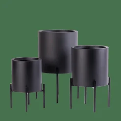 LOUNGE Vaso De Jardim Preto