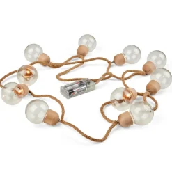 LUMIERE Grinalda Iluminada Transparente, Natural