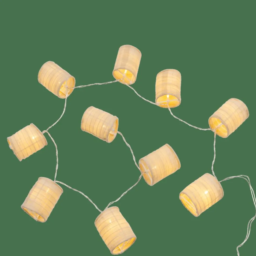 LYNN Grinalda Iluminada 10 LEDs Bege