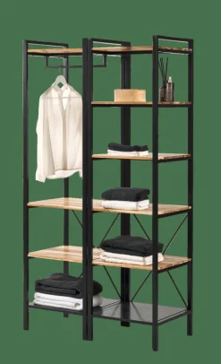 MARCEL Estante Para Roupa Preto