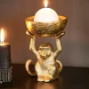MONKEY Porta-velas Para Lamparinas Dourado