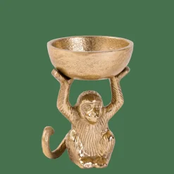 MONKEY Porta-velas Para Lamparinas Dourado