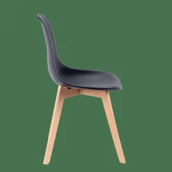 NEW MATS Cadeira De Sala De Jantar Preto