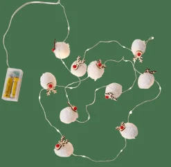 OH DEER Grinalda Iluminada Com 20 LEDs Branco