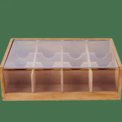 PANDA Caixa Para Chá - 12 Compartimentos Natural