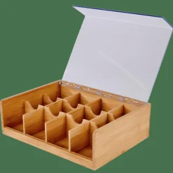 PANDA Caixa Para Chá - 12 Compartimentos Natural