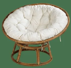 PAPASAN Cadeira Lounge Natural, Cru