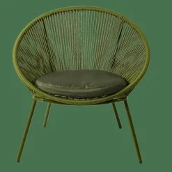 PAPAYO Cadeira Lounge Com Almofada Verde