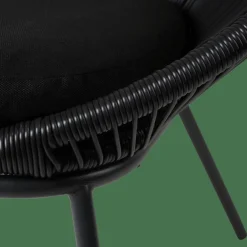 PAPAYO Cadeira Lounge Preto