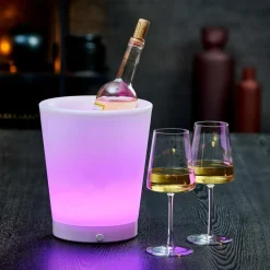 PARTY Refrigerador Vinho Com Luz Branco